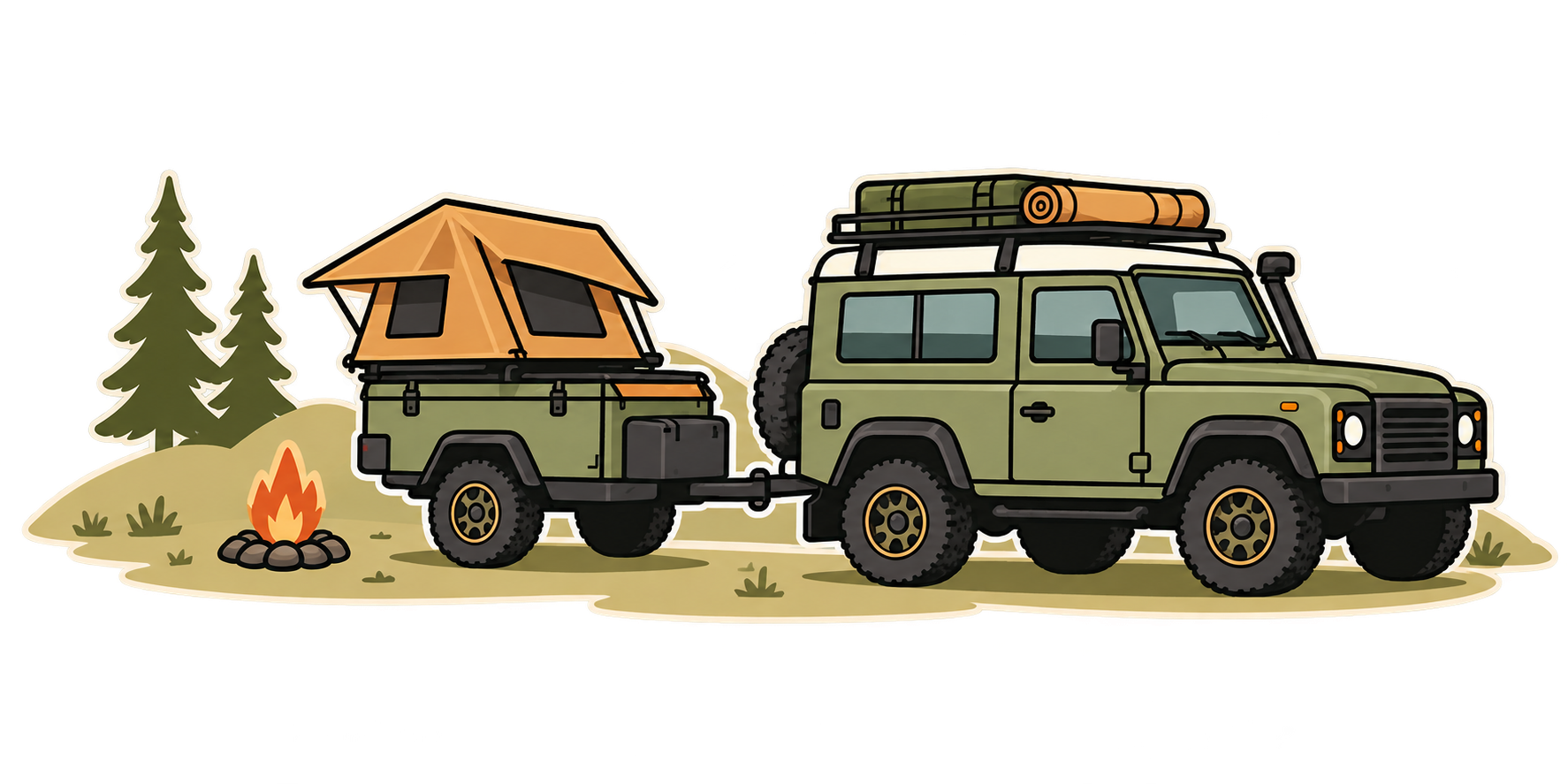 Campingvista beeldmerk
